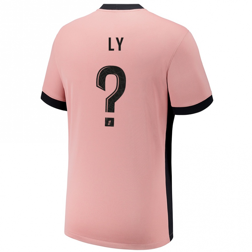 Niño Fútbol Camiseta Elijah Ly #0 Rosa Óxido Equipación Tercera 2024/25 Argentina