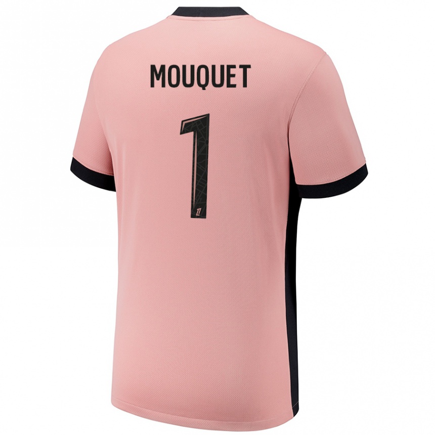 Niño Fútbol Camiseta Louis Mouquet #1 Rosa Óxido Equipación Tercera 2024/25 Argentina