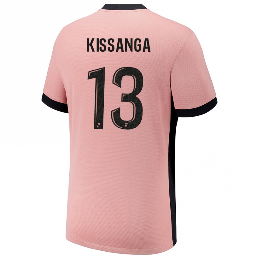 Niño Fútbol Camiseta Hugo Kissanga #13 Rosa Óxido Equipación Tercera 2024/25 Argentina