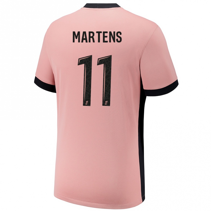 Niño Fútbol Camiseta Lieke Martens #11 Rosa Óxido Equipación Tercera 2024/25 Argentina