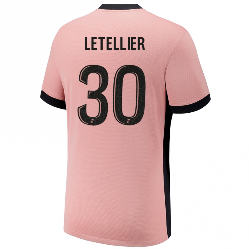 Niño Fútbol Camiseta Alexandre Letellier #30 Rosa Óxido Equipación Tercera 2024/25 Argentina