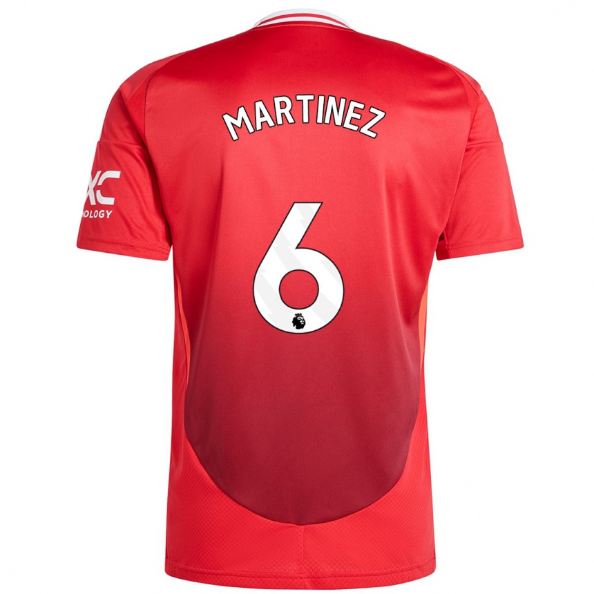 Hombre Fútbol Camiseta Lisandro Martínez #6 Rojo Brillante 1ª Equipación 2024/25 Argentina