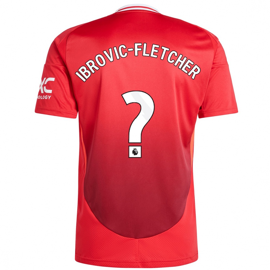 Hombre Fútbol Camiseta Edward Ibrovic-Fletcher #0 Rojo Brillante 1ª Equipación 2024/25 Argentina