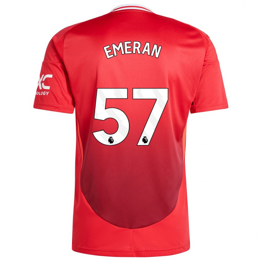 Hombre Fútbol Camiseta Noam Emeran #57 Rojo Brillante 1ª Equipación 2024/25 Argentina