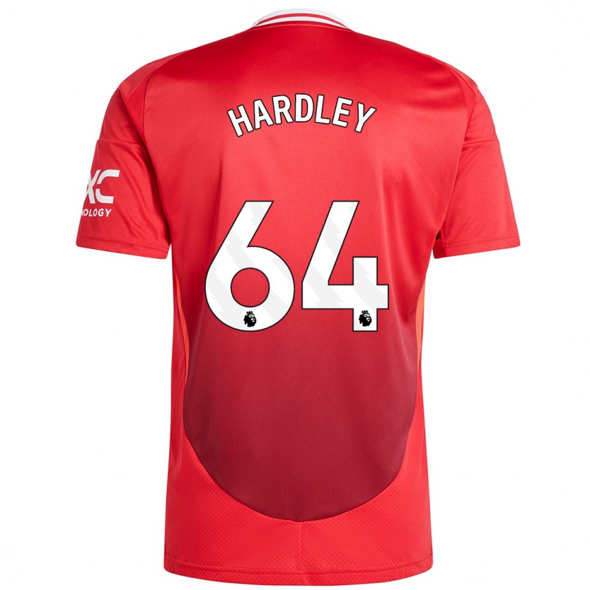 Hombre Fútbol Camiseta Bjorn Hardley #64 Rojo Brillante 1ª Equipación 2024/25 Argentina