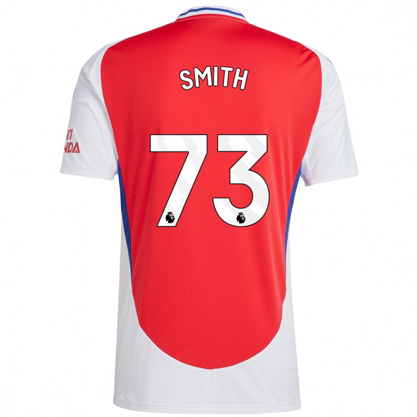 Hombre Fútbol Camiseta Tom Smith #73 Rojo Blanco 1ª Equipación 2024/25 Argentina