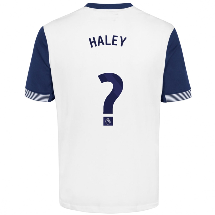 Hombre Fútbol Camiseta Micah Haley #0 Blanco Azul 1ª Equipación 2024/25 Argentina