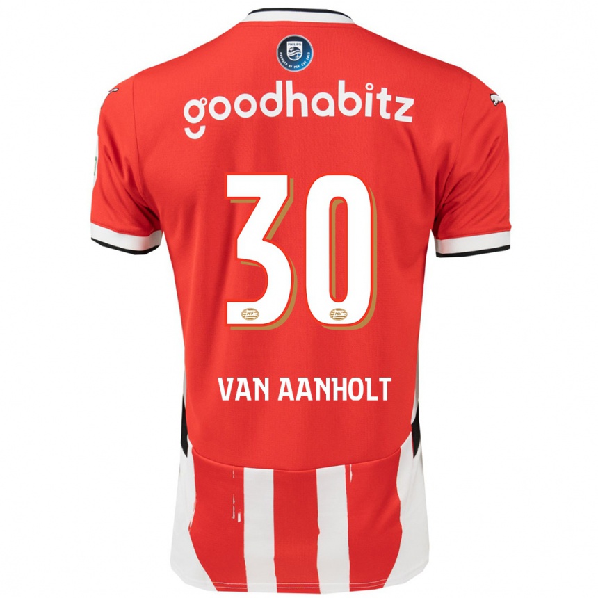 Hombre Fútbol Camiseta Patrick Van Aanholt #30 Rojo Blanco 1ª Equipación 2024/25 Argentina