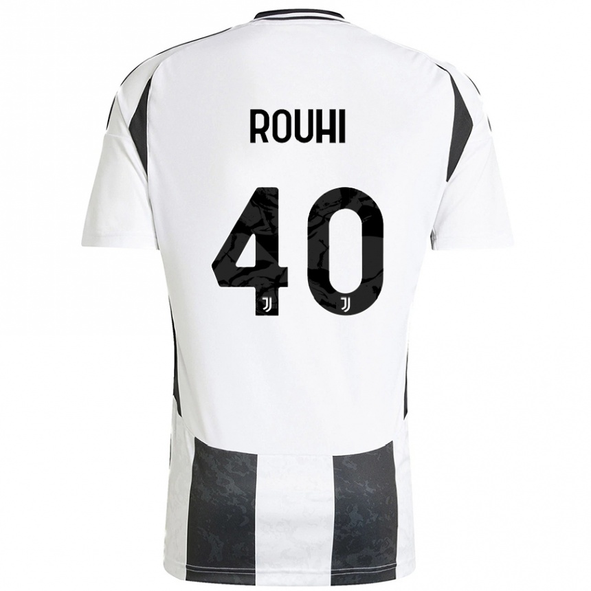 Hombre Fútbol Camiseta Jonas Rouhi #40 Blanco Negro 1ª Equipación 2024/25 Argentina