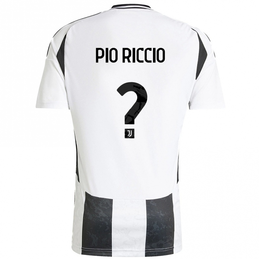 Hombre Fútbol Camiseta Alessandro Pio Riccio #0 Blanco Negro 1ª Equipación 2024/25 Argentina