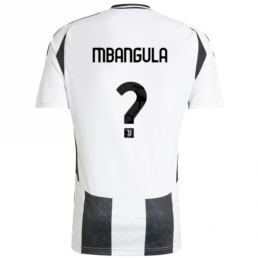 Hombre Fútbol Camiseta Samuel Mbangula #0 Blanco Negro 1ª Equipación 2024/25 Argentina