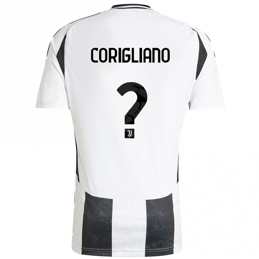 Hombre Fútbol Camiseta Thomas Corigliano #0 Blanco Negro 1ª Equipación 2024/25 Argentina