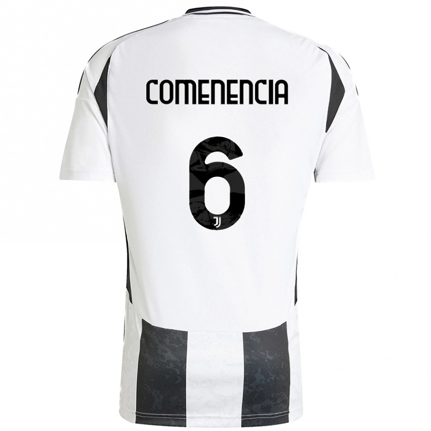 Hombre Fútbol Camiseta Livano Comenencia #6 Blanco Negro 1ª Equipación 2024/25 Argentina