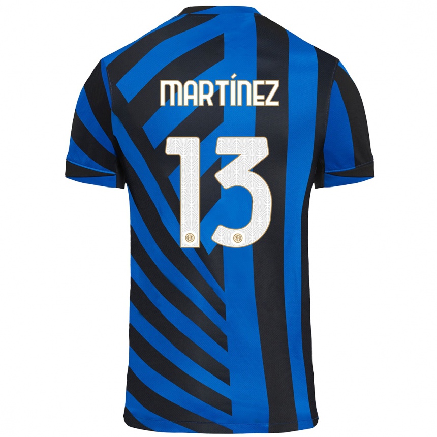 Hombre Fútbol Camiseta Josep Martínez #13 Azul Negro 1ª Equipación 2024/25 Argentina