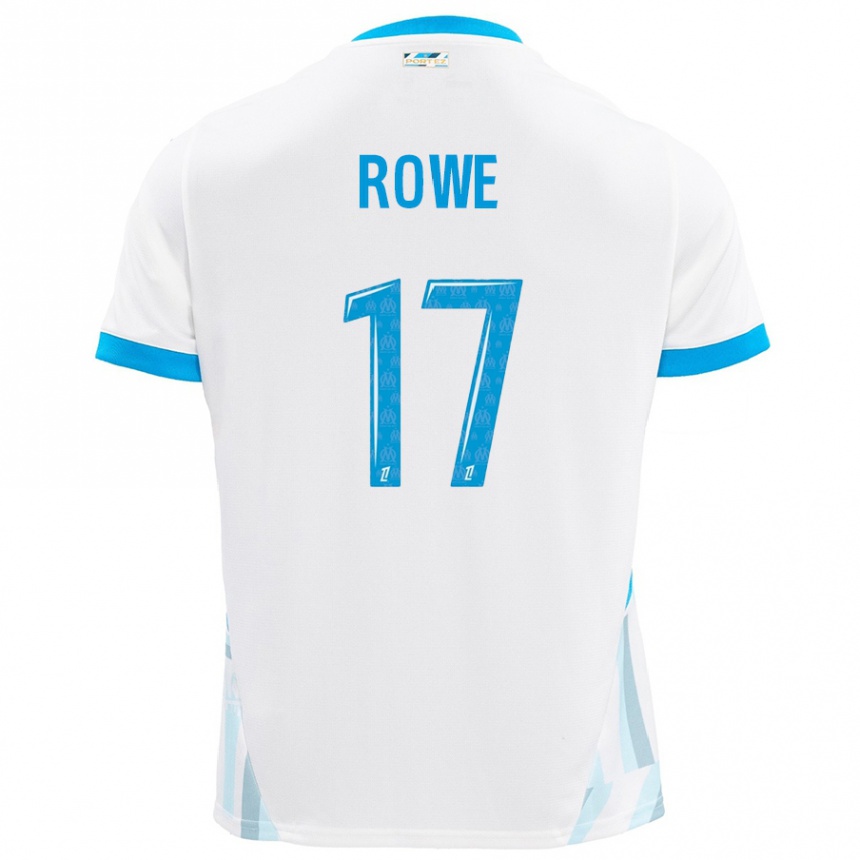 Hombre Fútbol Camiseta Jonathan Rowe #17 Blanco Azul Cielo 1ª Equipación 2024/25 Argentina