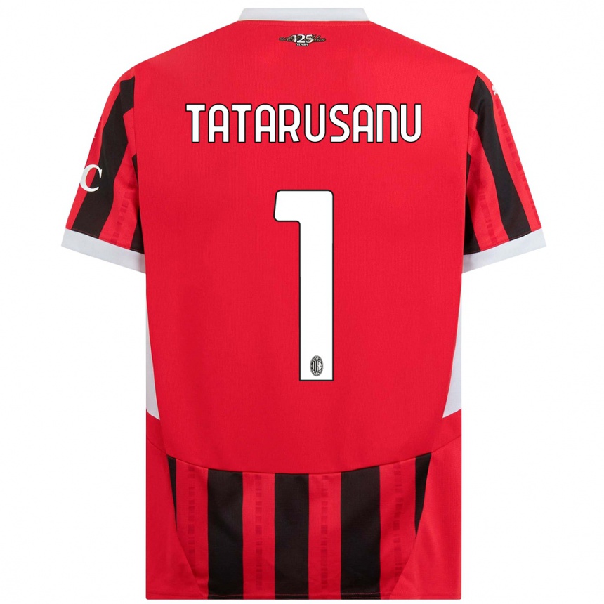 Hombre Fútbol Camiseta Ciprian Tatarusanu #1 Rojo Negro 1ª Equipación 2024/25 Argentina