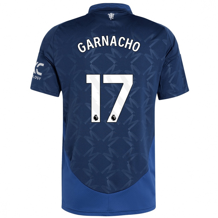 Hombre Fútbol Camiseta Alejandro Garnacho #17 Índigo 2ª Equipación 2024/25 Argentina