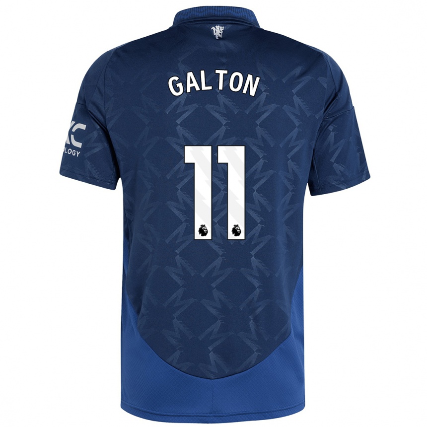 Hombre Fútbol Camiseta Leah Galton #11 Índigo 2ª Equipación 2024/25 Argentina