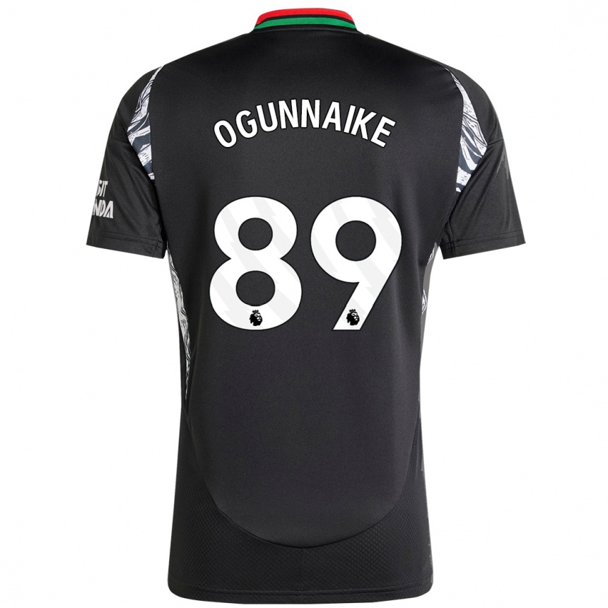 Hombre Fútbol Camiseta Josh Ogunnaike #89 Negro 2ª Equipación 2024/25 Argentina