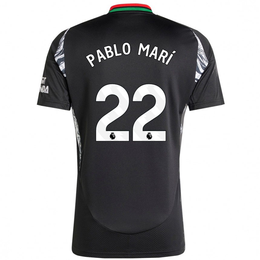 Hombre Fútbol Camiseta Pablo Mari #22 Negro 2ª Equipación 2024/25 Argentina