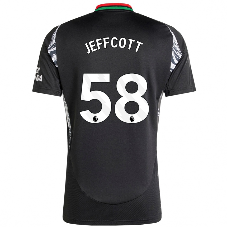 Hombre Fútbol Camiseta Henry Jeffcott #58 Negro 2ª Equipación 2024/25 Argentina