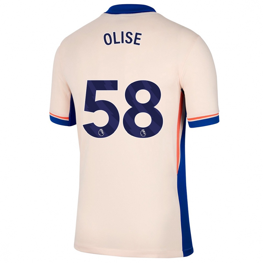 Hombre Fútbol Camiseta Richard Olise #58 Beige Claro 2ª Equipación 2024/25 Argentina