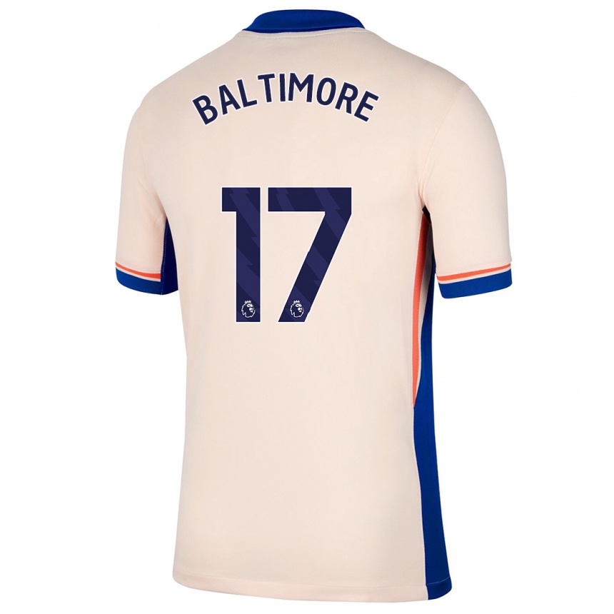 Hombre Fútbol Camiseta Sandy Baltimore #17 Beige Claro 2ª Equipación 2024/25 Argentina