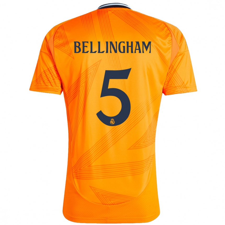 Hombre Fútbol Camiseta Jude Bellingham #5 Naranja 2ª Equipación 2024/25 Argentina