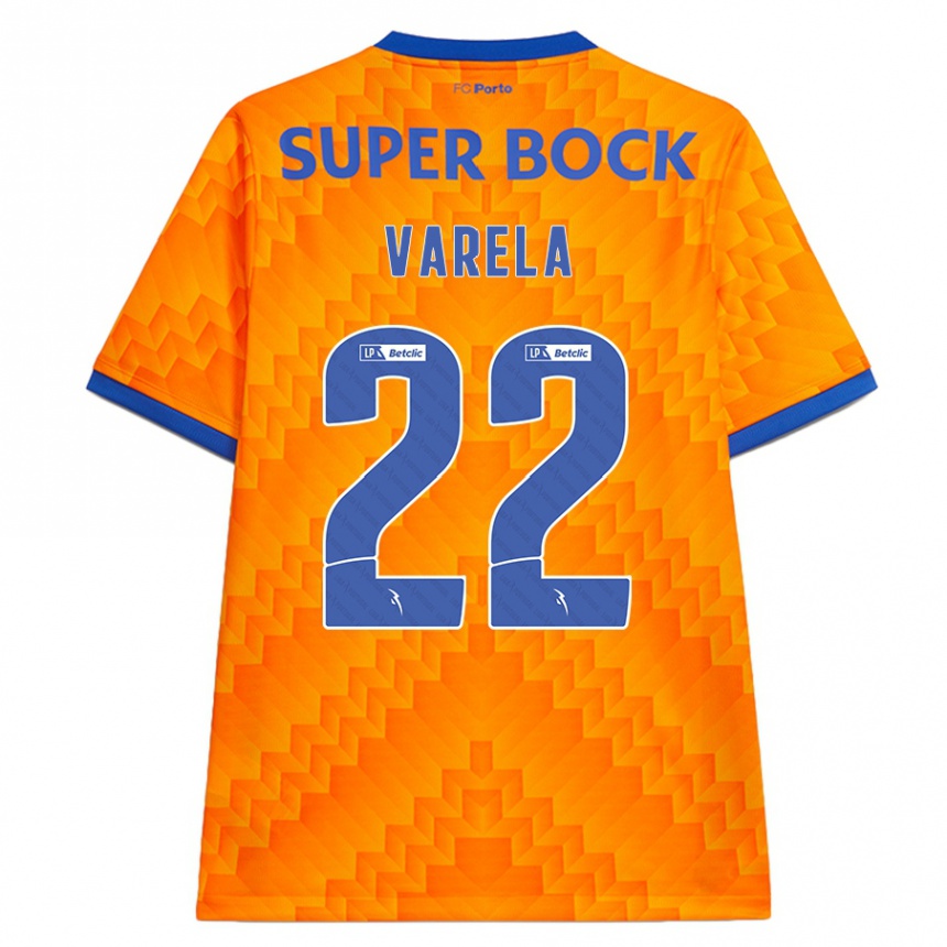 Hombre Fútbol Camiseta Alan Varela #22 Naranja 2ª Equipación 2024/25 Argentina