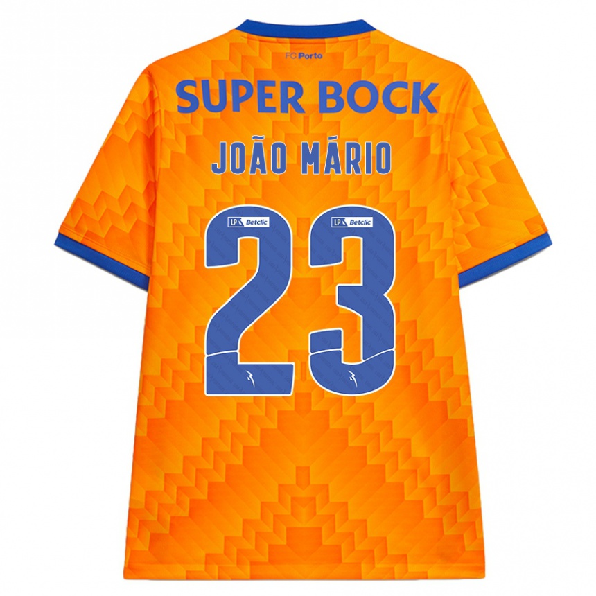 Hombre Fútbol Camiseta João Mário #23 Naranja 2ª Equipación 2024/25 Argentina