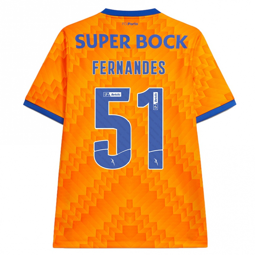 Hombre Fútbol Camiseta Diogo Fernandes #51 Naranja 2ª Equipación 2024/25 Argentina