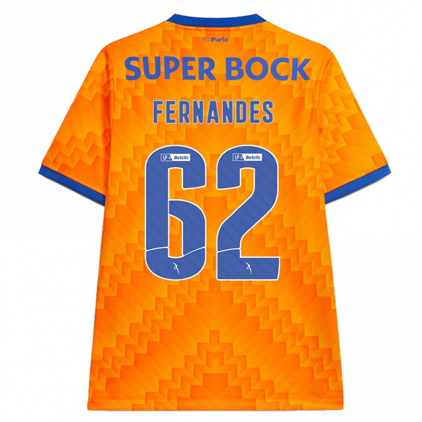 Hombre Fútbol Camiseta Rodrigo Fernandes #62 Naranja 2ª Equipación 2024/25 Argentina