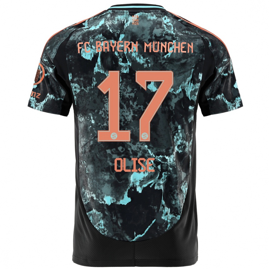 Hombre Fútbol Camiseta Michael Olise #17 Negro 2ª Equipación 2024/25 Argentina