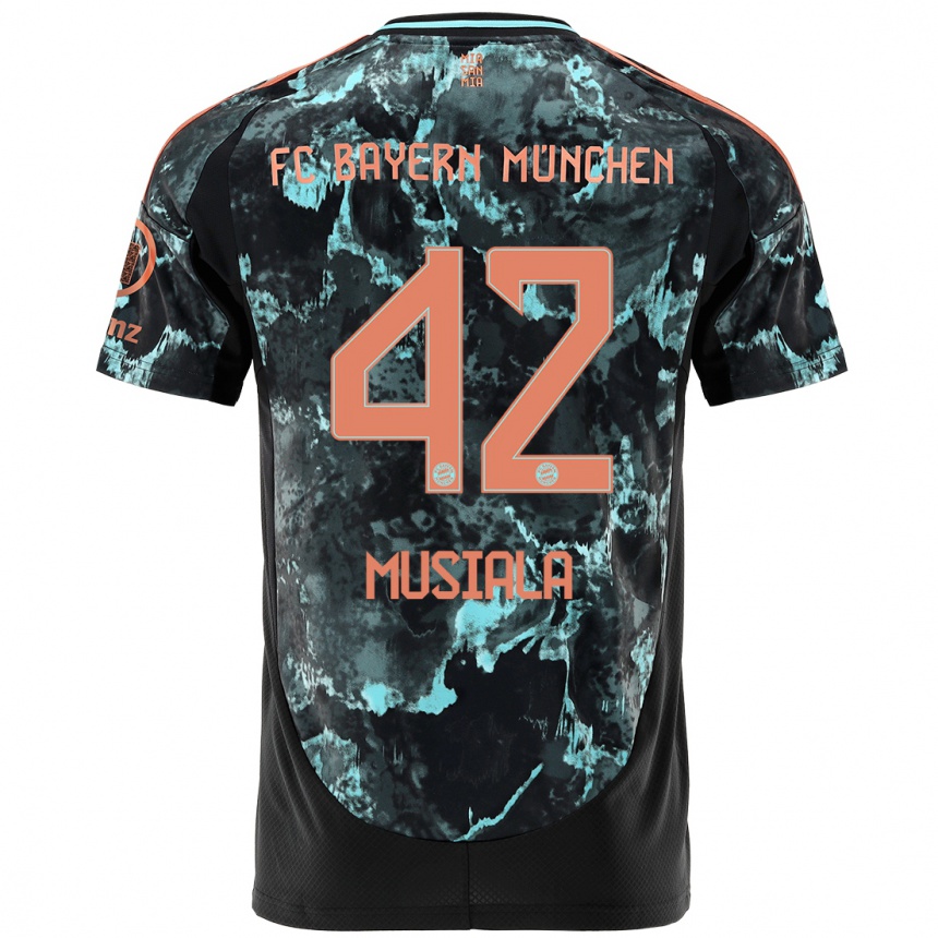 Hombre Fútbol Camiseta Jamal Musiala #42 Negro 2ª Equipación 2024/25 Argentina