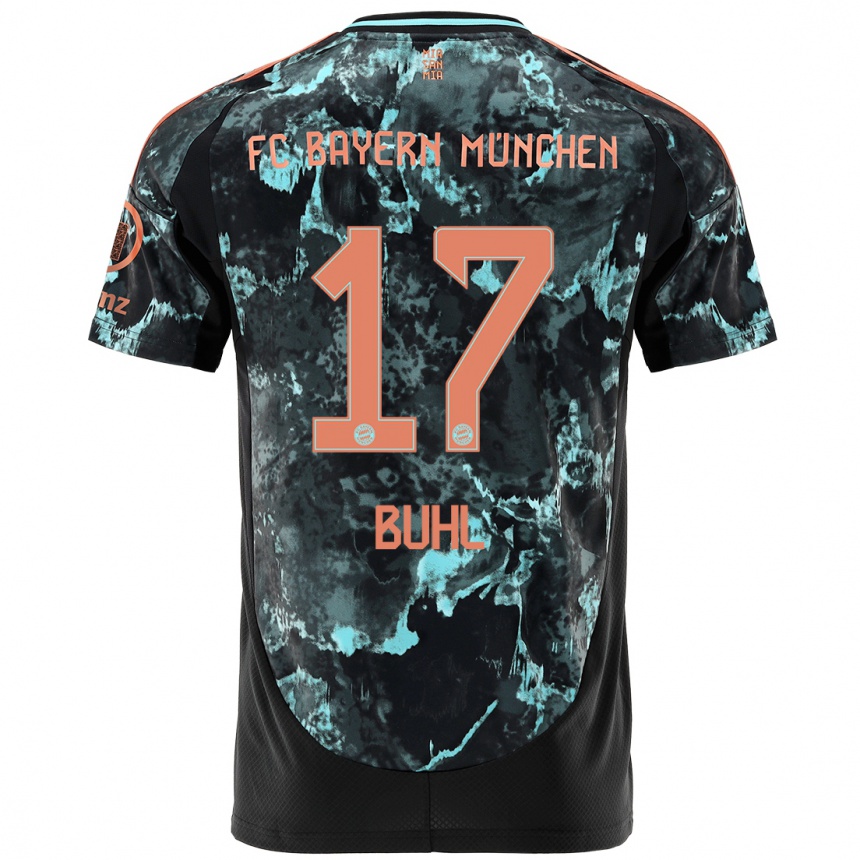 Hombre Fútbol Camiseta Klara Buhl #17 Negro 2ª Equipación 2024/25 Argentina