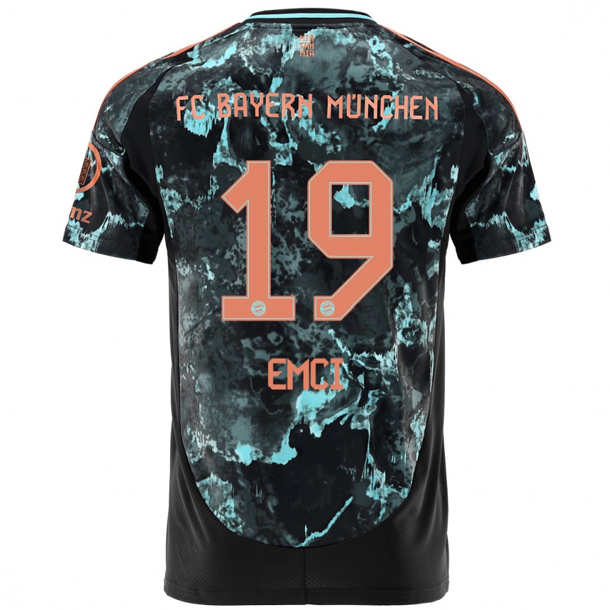 Hombre Fútbol Camiseta Ben Emci #19 Negro 2ª Equipación 2024/25 Argentina