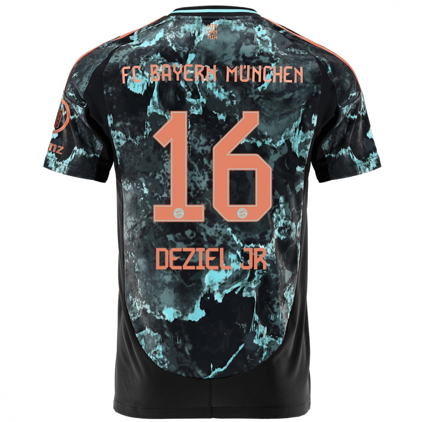 Hombre Fútbol Camiseta Robert Deziel Jr #16 Negro 2ª Equipación 2024/25 Argentina