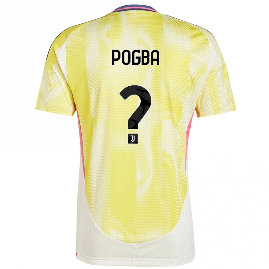 Hombre Fútbol Camiseta Paul Pogba #0 Amarillo Solar 2ª Equipación 2024/25 Argentina