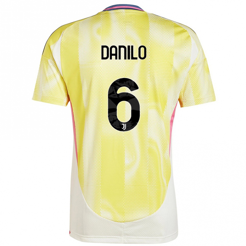 Hombre Fútbol Camiseta Danilo #6 Amarillo Solar 2ª Equipación 2024/25 Argentina