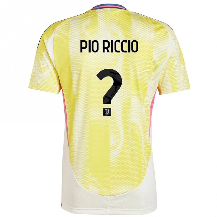 Hombre Fútbol Camiseta Alessandro Pio Riccio #0 Amarillo Solar 2ª Equipación 2024/25 Argentina