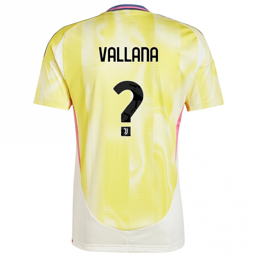 Hombre Fútbol Camiseta Edoardo Vallana #0 Amarillo Solar 2ª Equipación 2024/25 Argentina