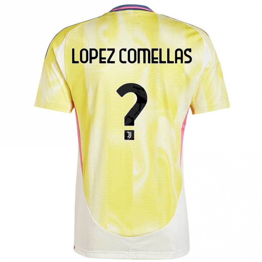 Hombre Fútbol Camiseta Ivan Lopez Comellas #0 Amarillo Solar 2ª Equipación 2024/25 Argentina