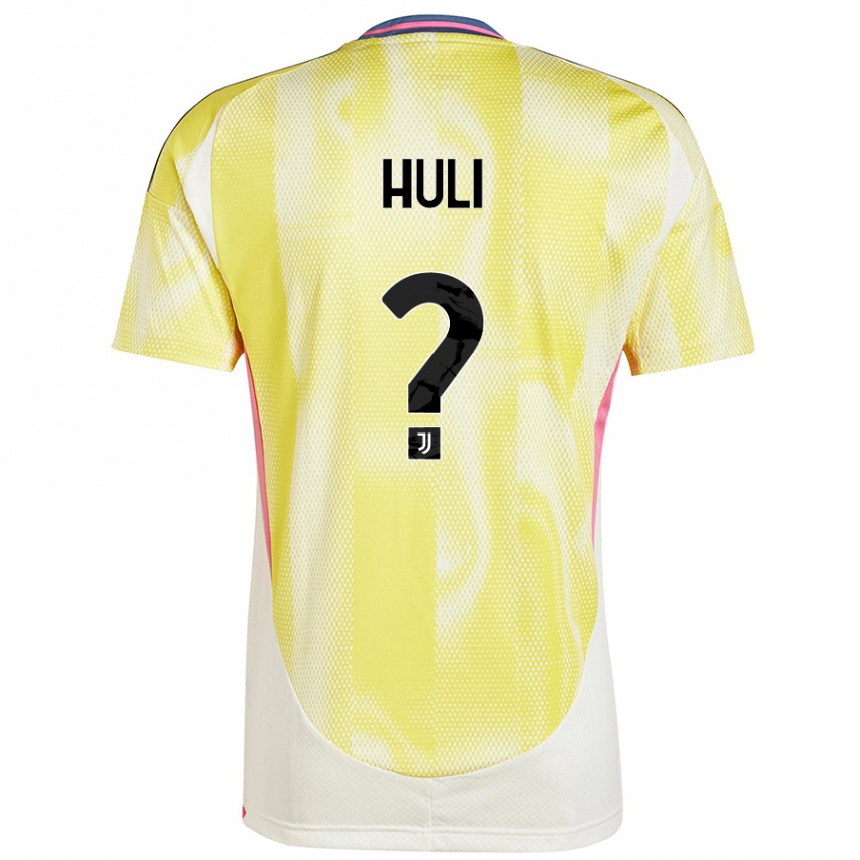 Hombre Fútbol Camiseta Raffaele Huli #0 Amarillo Solar 2ª Equipación 2024/25 Argentina