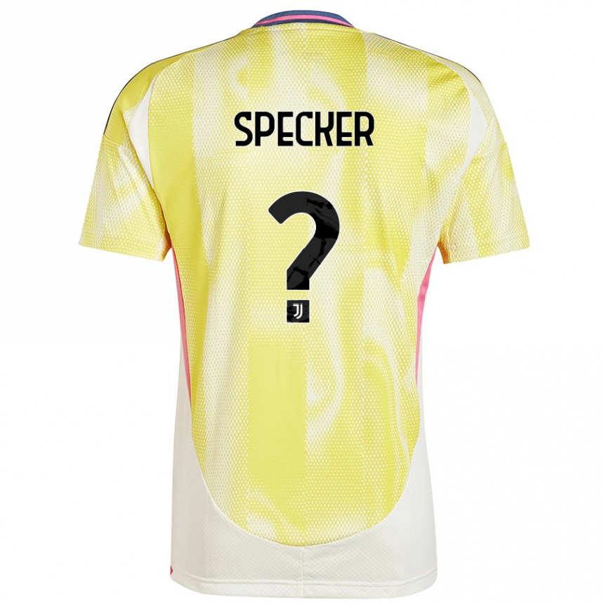 Hombre Fútbol Camiseta Stefano Specker #0 Amarillo Solar 2ª Equipación 2024/25 Argentina