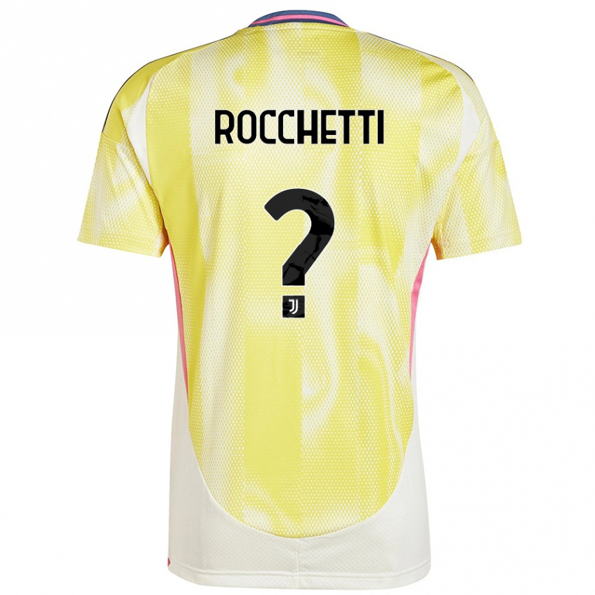 Hombre Fútbol Camiseta Edoardo Rocchetti #0 Amarillo Solar 2ª Equipación 2024/25 Argentina