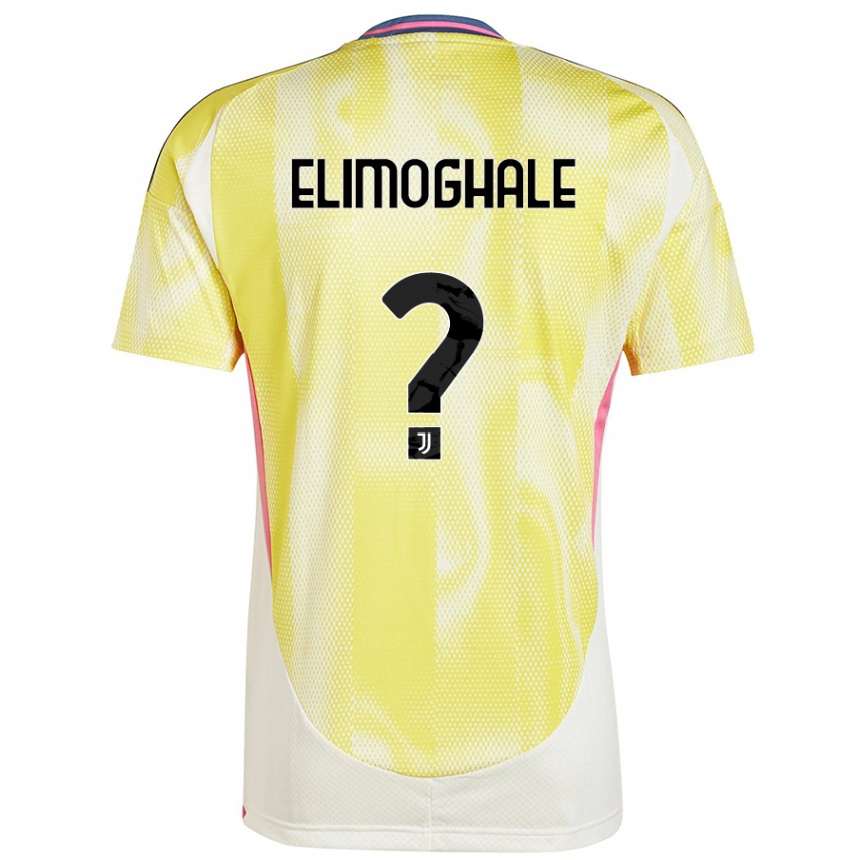 Hombre Fútbol Camiseta Destiny Elimoghale #0 Amarillo Solar 2ª Equipación 2024/25 Argentina