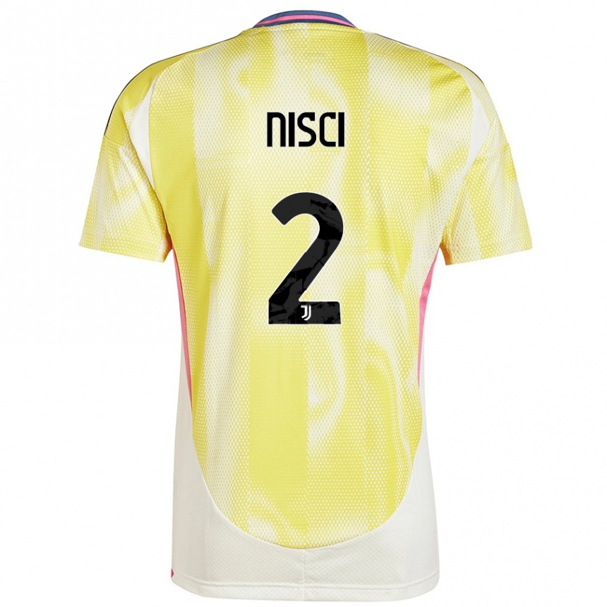 Hombre Fútbol Camiseta Alessandro Nisci #2 Amarillo Solar 2ª Equipación 2024/25 Argentina