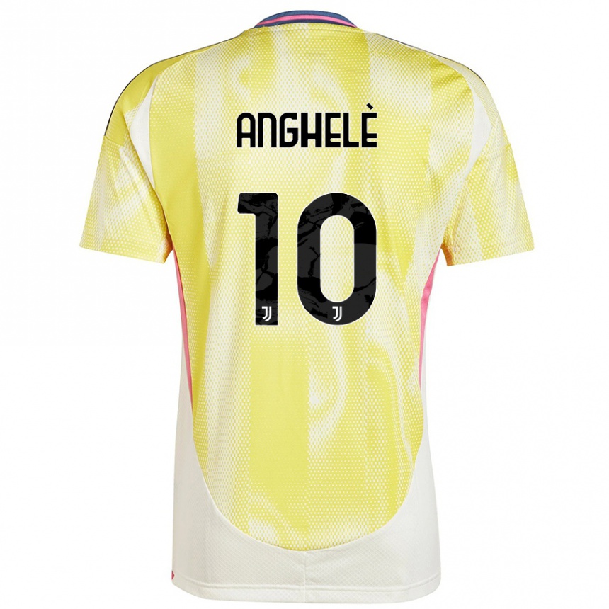 Hombre Fútbol Camiseta Lorenzo Anghelè #10 Amarillo Solar 2ª Equipación 2024/25 Argentina