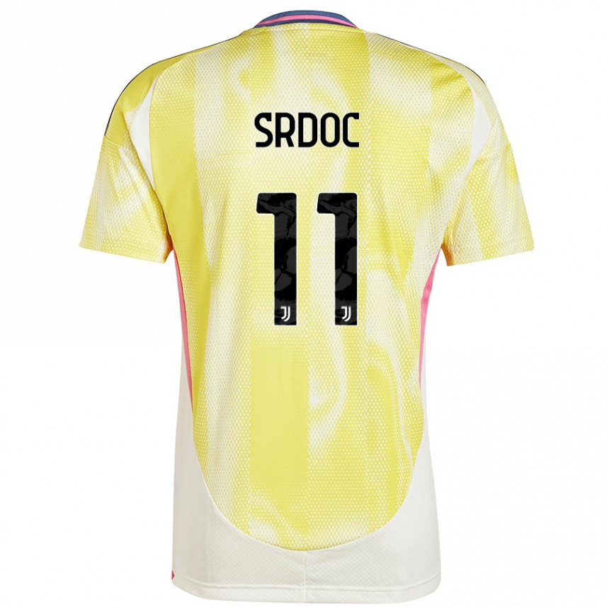 Hombre Fútbol Camiseta Ivano Srdoc #11 Amarillo Solar 2ª Equipación 2024/25 Argentina