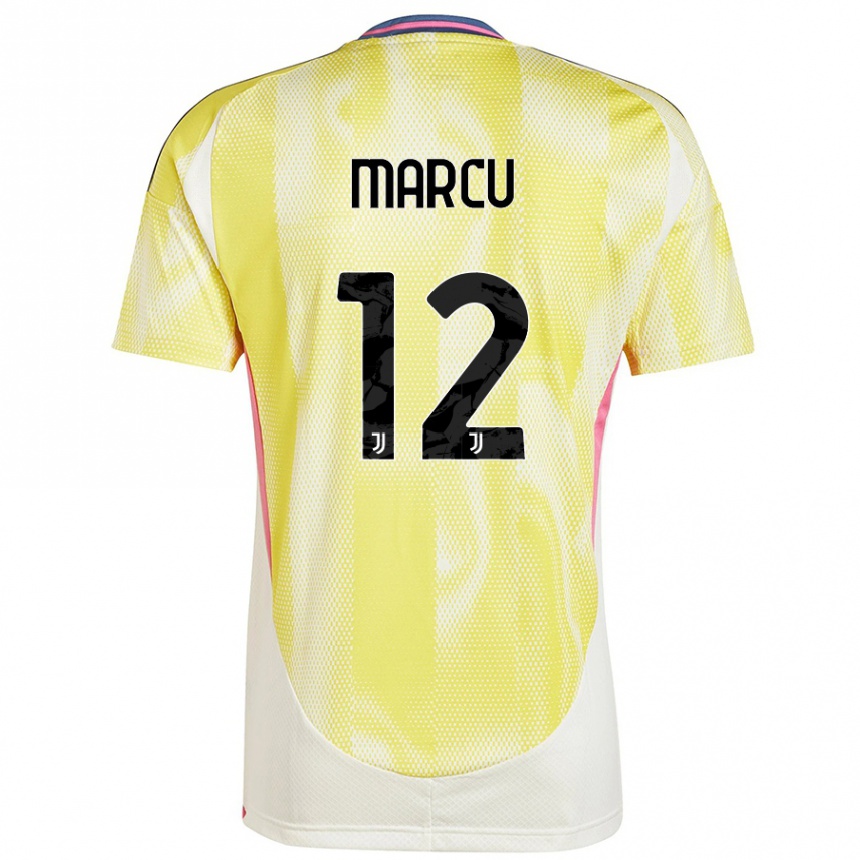 Hombre Fútbol Camiseta Alessio Marcu #12 Amarillo Solar 2ª Equipación 2024/25 Argentina